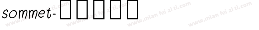 sommet字体转换