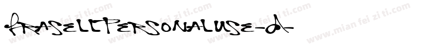 FrasellPersonalUse-D字体转换