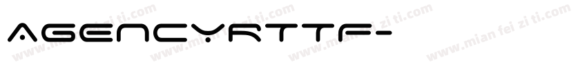 AGENCYRTTF字体转换