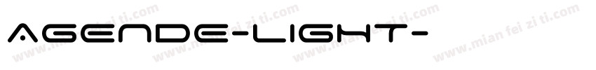 AGENDE-LIGHT字体转换