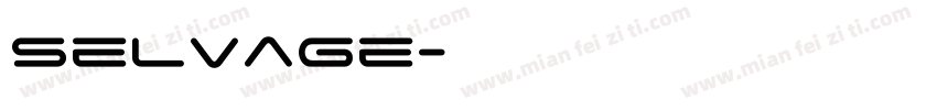 Selvage字体转换