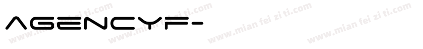agencyf字体转换