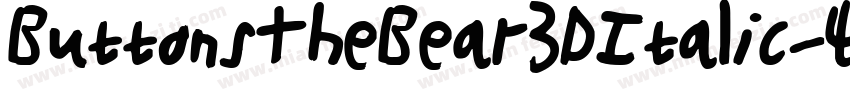 ButtonsTheBear3DItalic-4z2K字体转换
