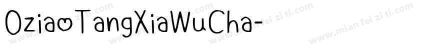 OziaoTangXiaWuCha字体转换