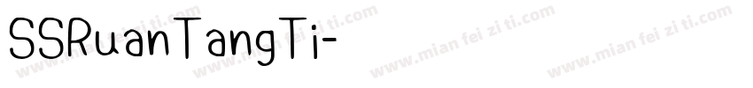 SSRuanTangTi字体转换