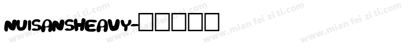 NUISANSHEAVY字体转换