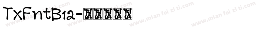 TxFntB12字体转换