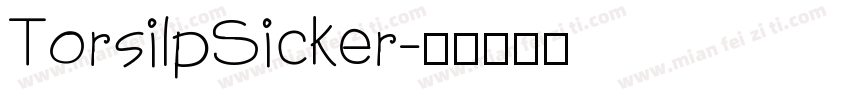 TorsilpSicker字体转换