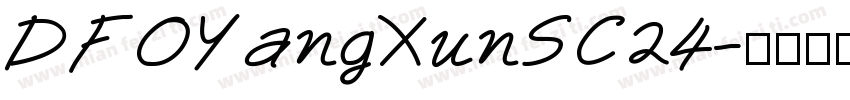 DFOYangXunSC24字体转换