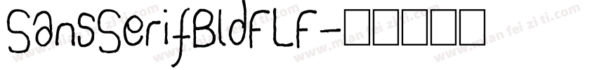 SansSerifBldFLF字体转换