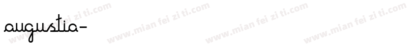 augustia字体转换