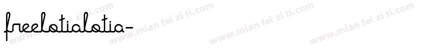 freelotialotia字体转换