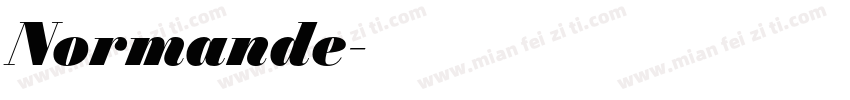 Normande字体转换
