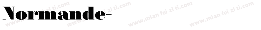 Normande字体转换