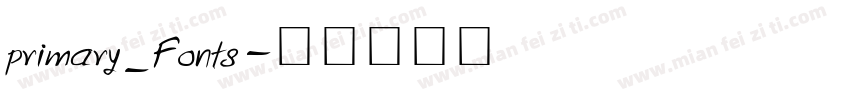 primary_Fonts字体转换