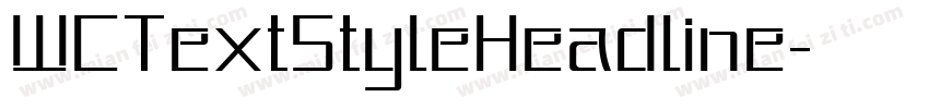 WCTextStyleHeadline字体转换