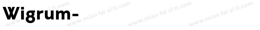 Wigrum字体转换