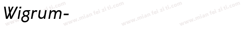 Wigrum字体转换