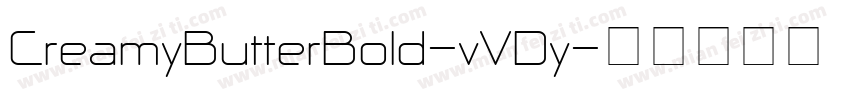 CreamyButterBold-vVDy字体转换