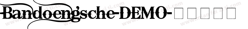 Bandoengsche-DEMO字体转换