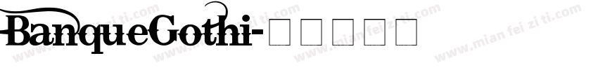 BanqueGothi字体转换