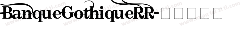 BanqueGothiqueRR字体转换