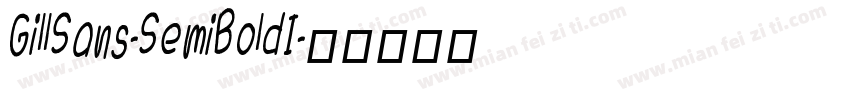 GillSans-SemiBoldI字体转换
