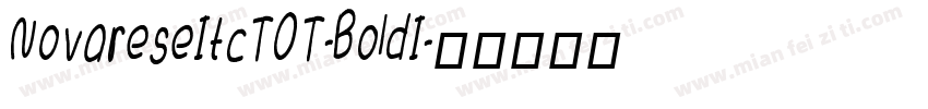 NovareseItcTOT-BoldI字体转换