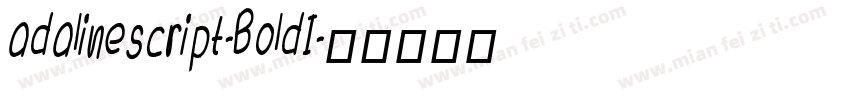 adalinescript-BoldI字体转换