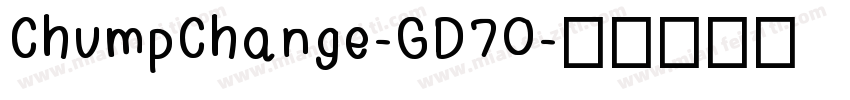 ChumpChange-GD7O字体转换
