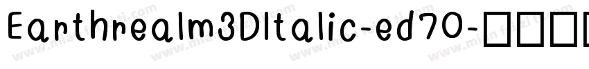 Earthrealm3DItalic-ed7O字体转换