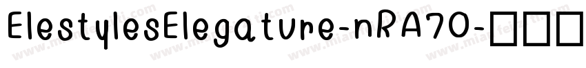 ElestylesElegature-nRA7O字体转换