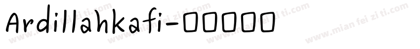 Ardillahkafi字体转换