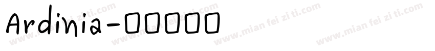 Ardinia字体转换