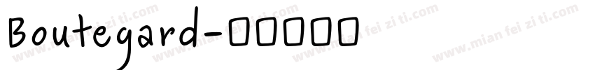 Boutegard字体转换