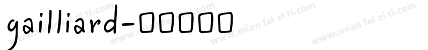 gailliard字体转换
