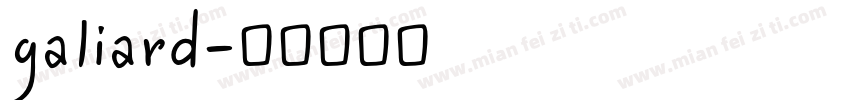 galiard字体转换