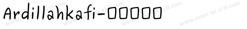 Ardillahkafi字体转换
