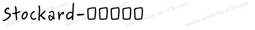 Stockard字体转换
