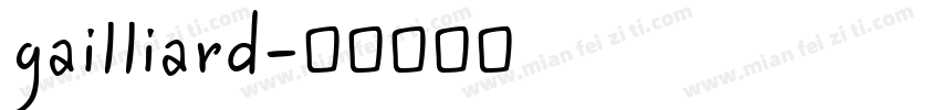 gailliard字体转换