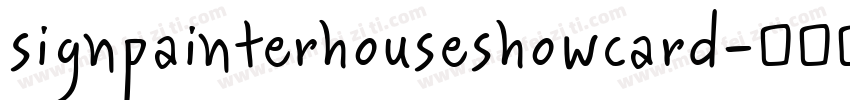 signpainterhouseshowcard字体转换