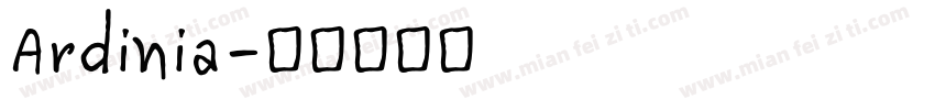 Ardinia字体转换