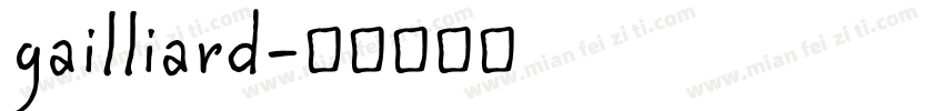 gailliard字体转换