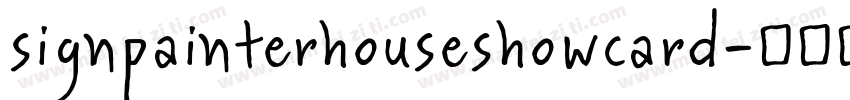 signpainterhouseshowcard字体转换