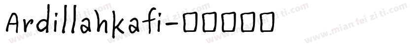 Ardillahkafi字体转换