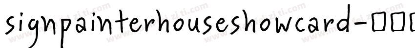 signpainterhouseshowcard字体转换