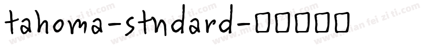 tahoma-stndard字体转换