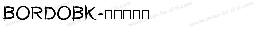 BORDOBK字体转换