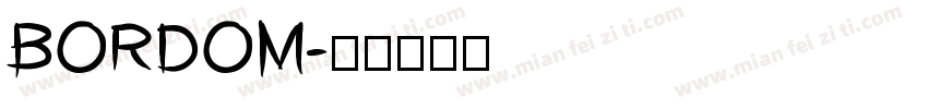 BORDOM字体转换