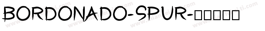 BORDONADO-SPUR字体转换